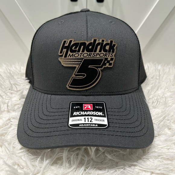Laser engraved, Hendrick Motorsports #5 Richardson 112 trucker hat. - Picture 2 of 8